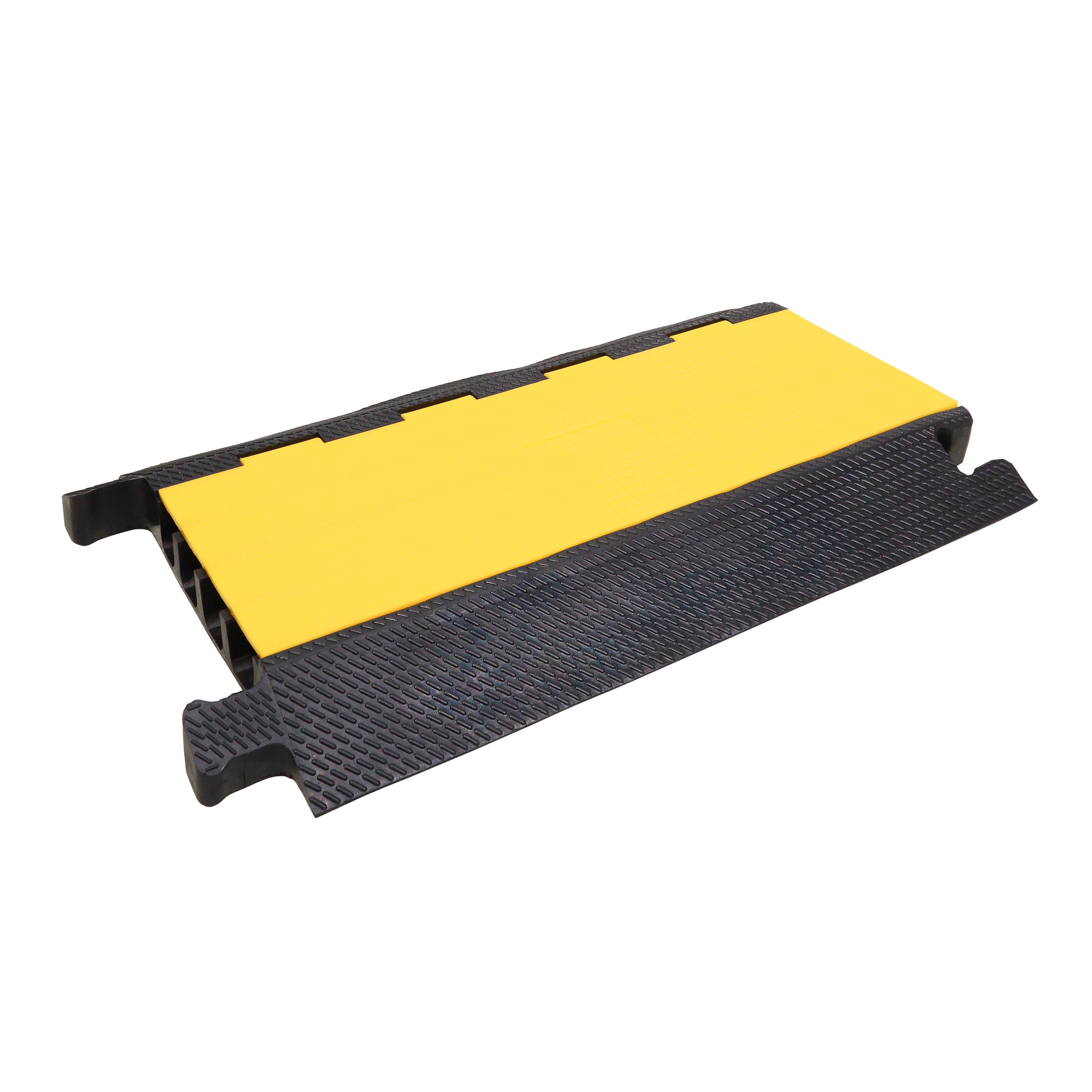ProX 4-Channel Rubber Cable Protector Ramp Speed Bump Cover Indoor Outdoor – Supports up to 60 Tons