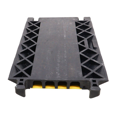ProX 5-Channel Rubber Cable Protector Ramp Speed Bump Cover Indoor Outdoor – Supports up to 60 Tons