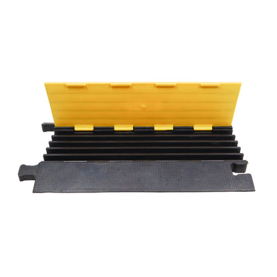 ProX 5-Channel Rubber Cable Protector Ramp Speed Bump Cover Indoor Outdoor – Supports up to 60 Tons