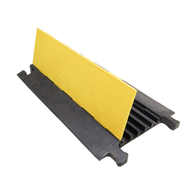 ProX 5-Channel Rubber Cable Protector Ramp Speed Bump Cover Indoor Outdoor – Supports up to 60 Tons