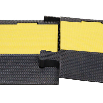 ProX 5-Channel Rubber Cable Protector Ramp Speed Bump Cover Indoor Outdoor – Supports up to 60 Tons