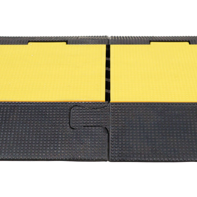 ProX 5-Channel Rubber Cable Protector Ramp Speed Bump Cover Indoor Outdoor – Supports up to 60 Tons