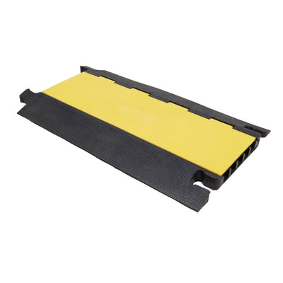 ProX 5-Channel Rubber Cable Protector Ramp Speed Bump Cover Indoor Outdoor – Supports up to 60 Tons