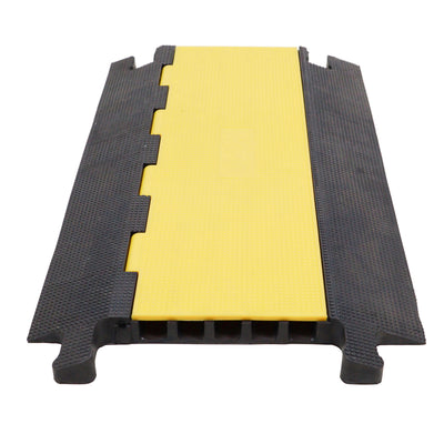 ProX 5-Channel Rubber Cable Protector Ramp Speed Bump Cover Indoor Outdoor – Supports up to 60 Tons
