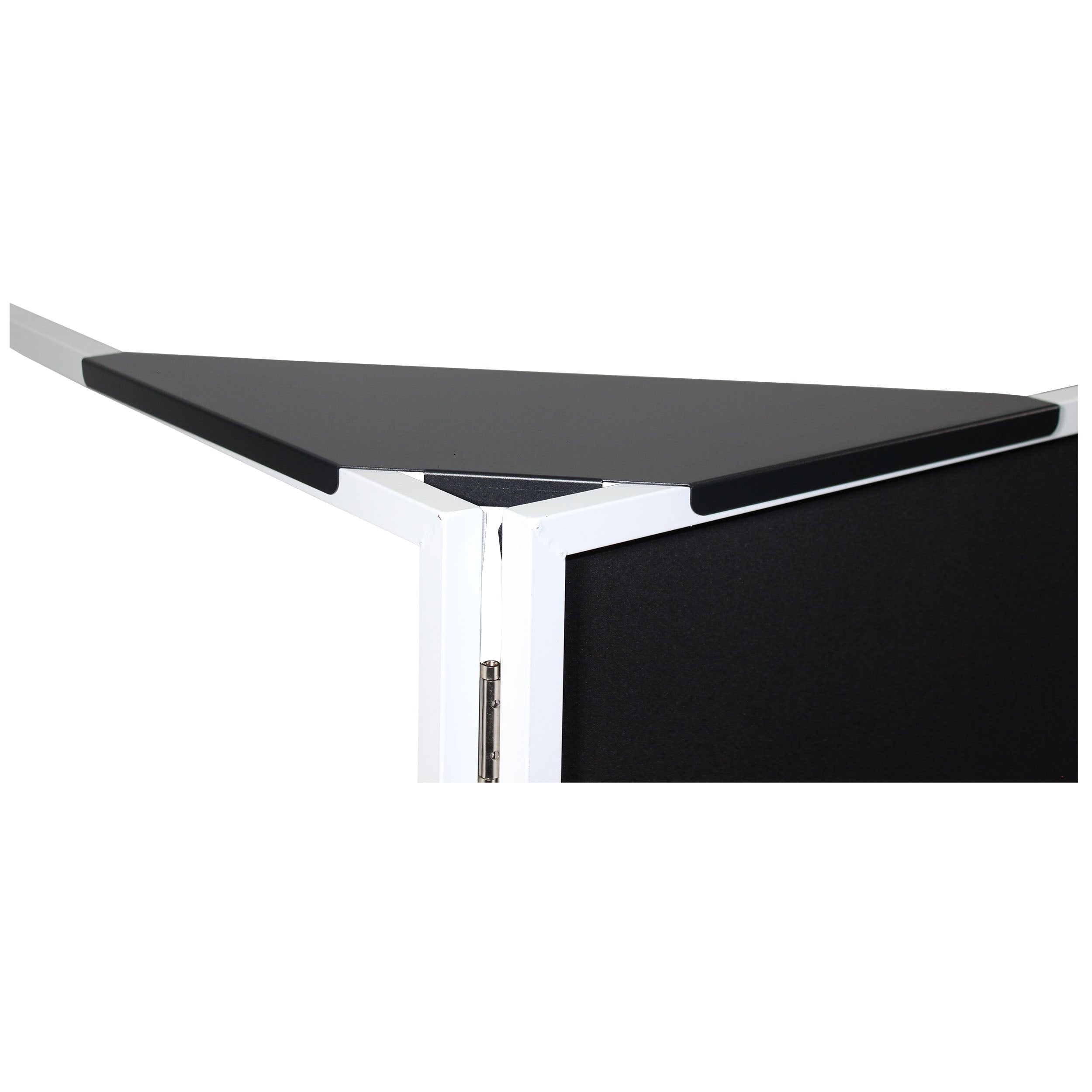 ProX Universal Set of Corner Shelves for DJ Facades Black Finish