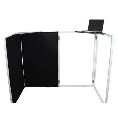 ProX Universal Set of Corner Shelves for DJ Facades Black Finish