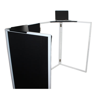 ProX Universal Set of Corner Shelves for DJ Facades Black Finish