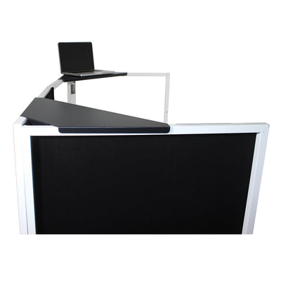ProX Universal Set of Corner Shelves for DJ Facades Black Finish