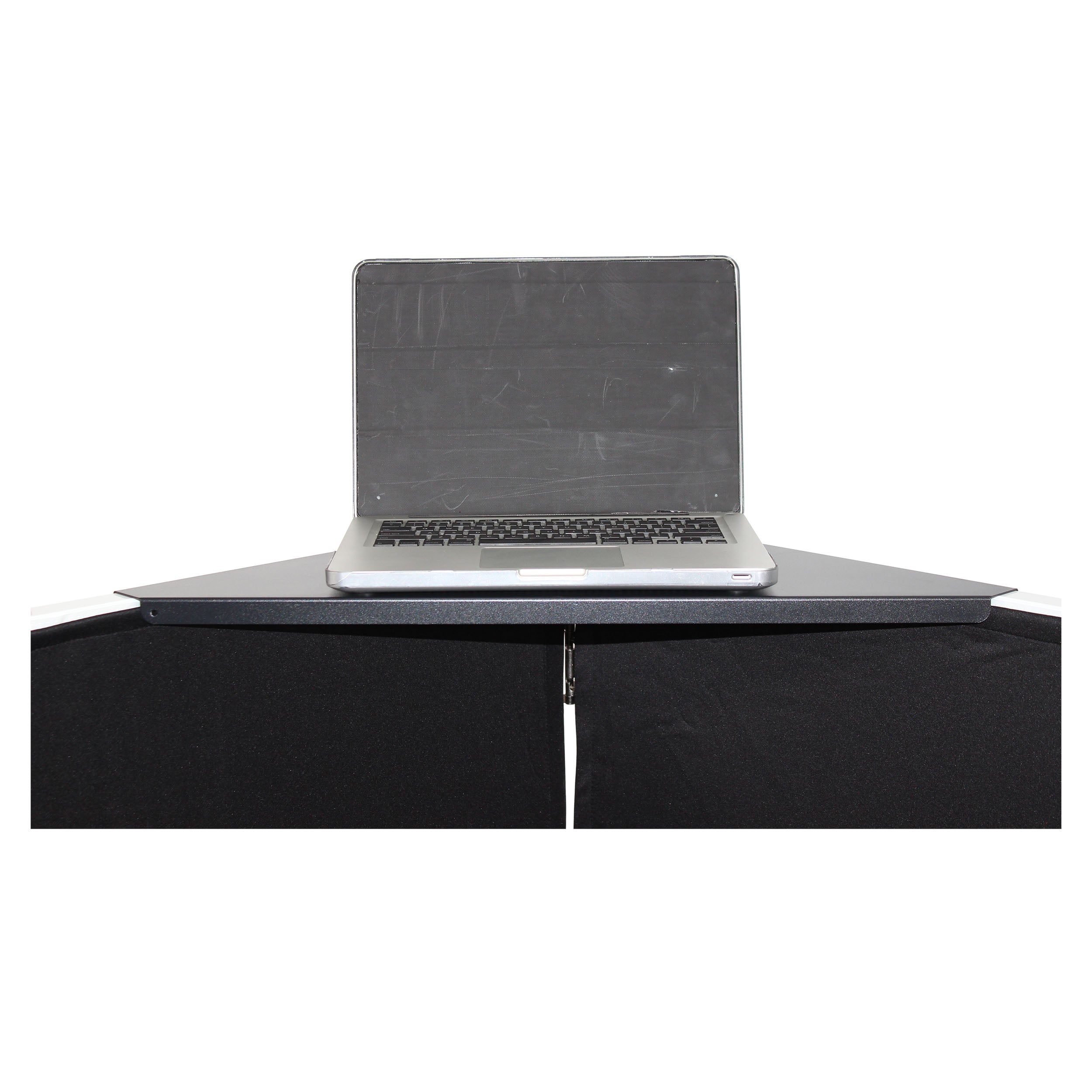 ProX Universal Set of Corner Shelves for DJ Facades Black Finish