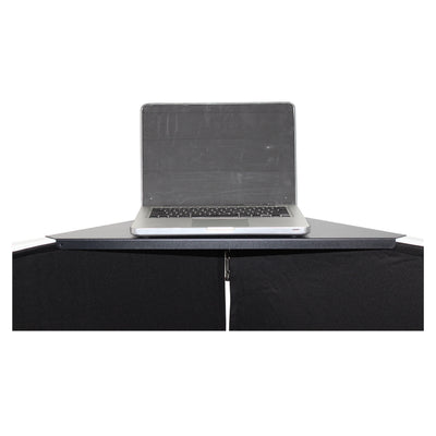 ProX Universal Set of Corner Shelves for DJ Facades Black Finish