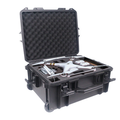 ProX UltronX MEDIUM Water Resistant ABS Molded Portable Storage Case for Audio Camera Tactical includes cut pluck foam - 14x19x7.5