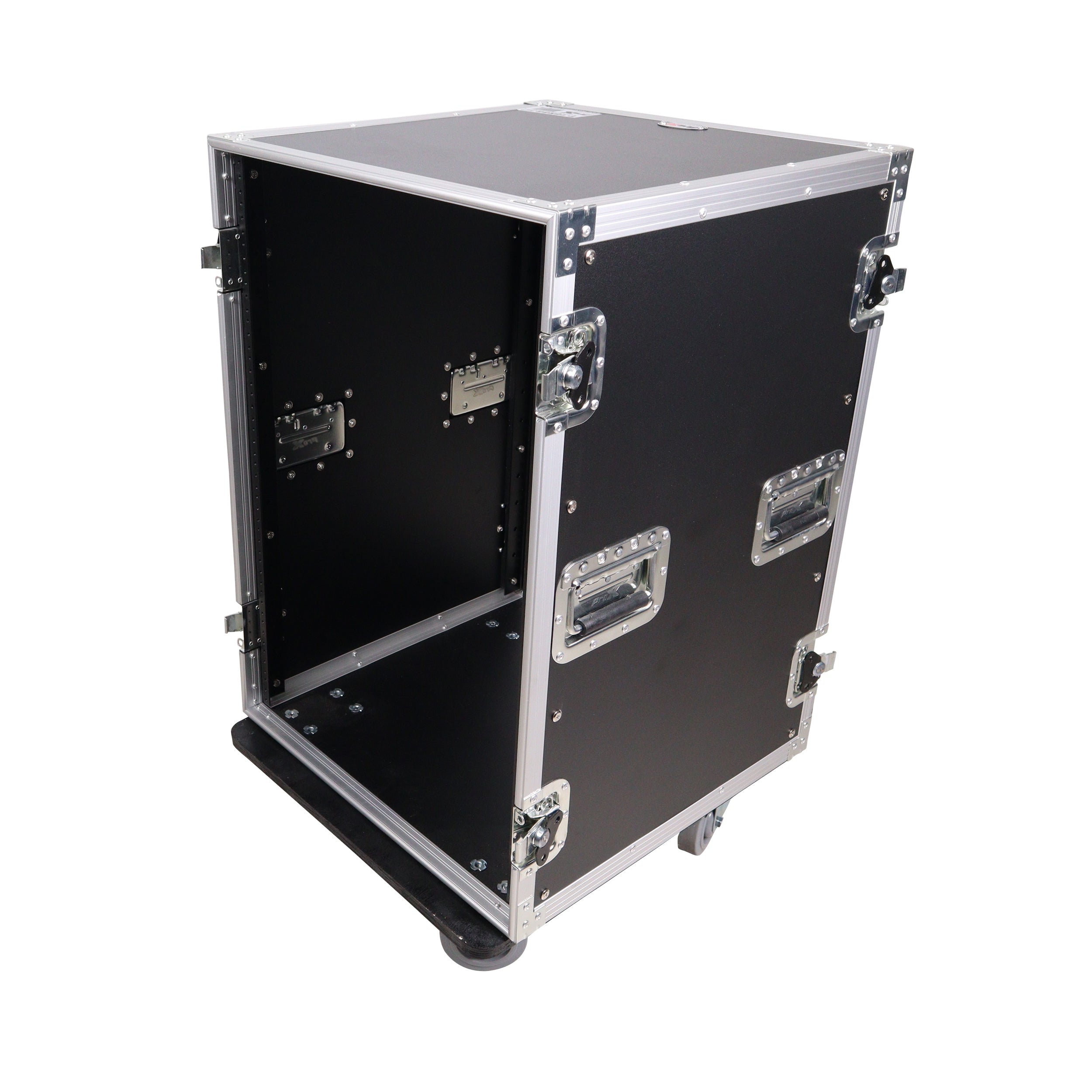 ProX 14U Vertical Amp Rack Mount Flight Case with Caster Wheels