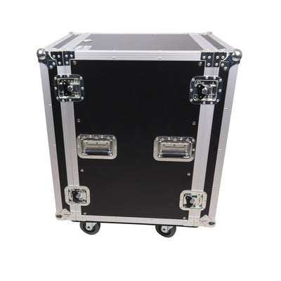 ProX 14U Vertical Amp Rack Mount Flight Case with Caster Wheels