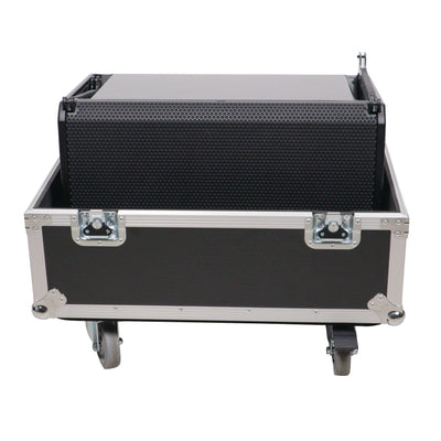 ProX Universal ATA Speaker Flight Case for 2xQSC KLA12 LA112 FBT HORIZON VHA 112SA, Mackie DRM12A and similar sizes 30x26x22 in