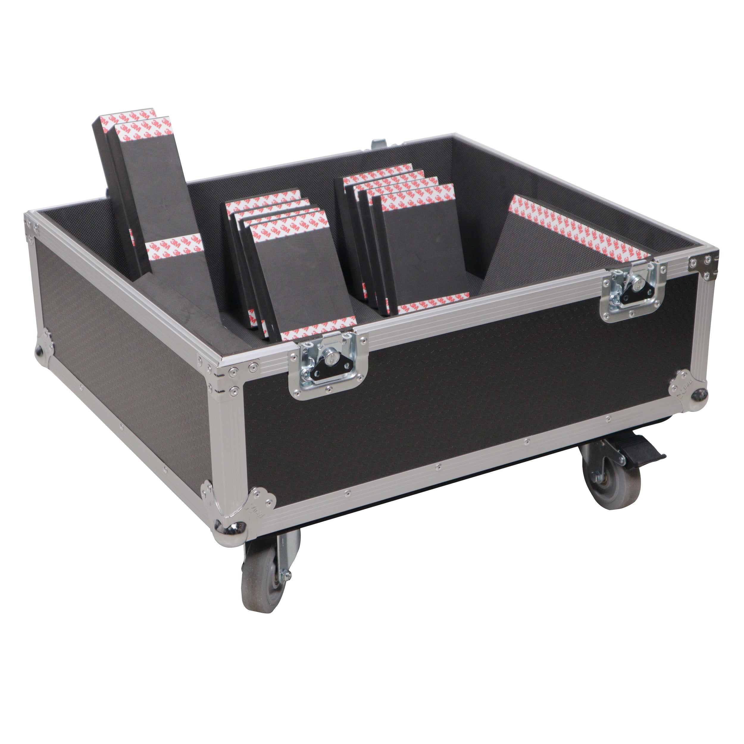 ProX Universal ATA Speaker Flight Case for 2xQSC KLA12 LA112 FBT HORIZON VHA 112SA, Mackie DRM12A and similar sizes 30x26x22 in