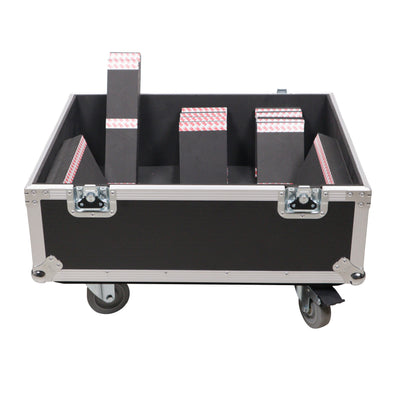 ProX Universal ATA Speaker Flight Case for 2xQSC KLA12 LA112 FBT HORIZON VHA 112SA, Mackie DRM12A and similar sizes 30x26x22 in