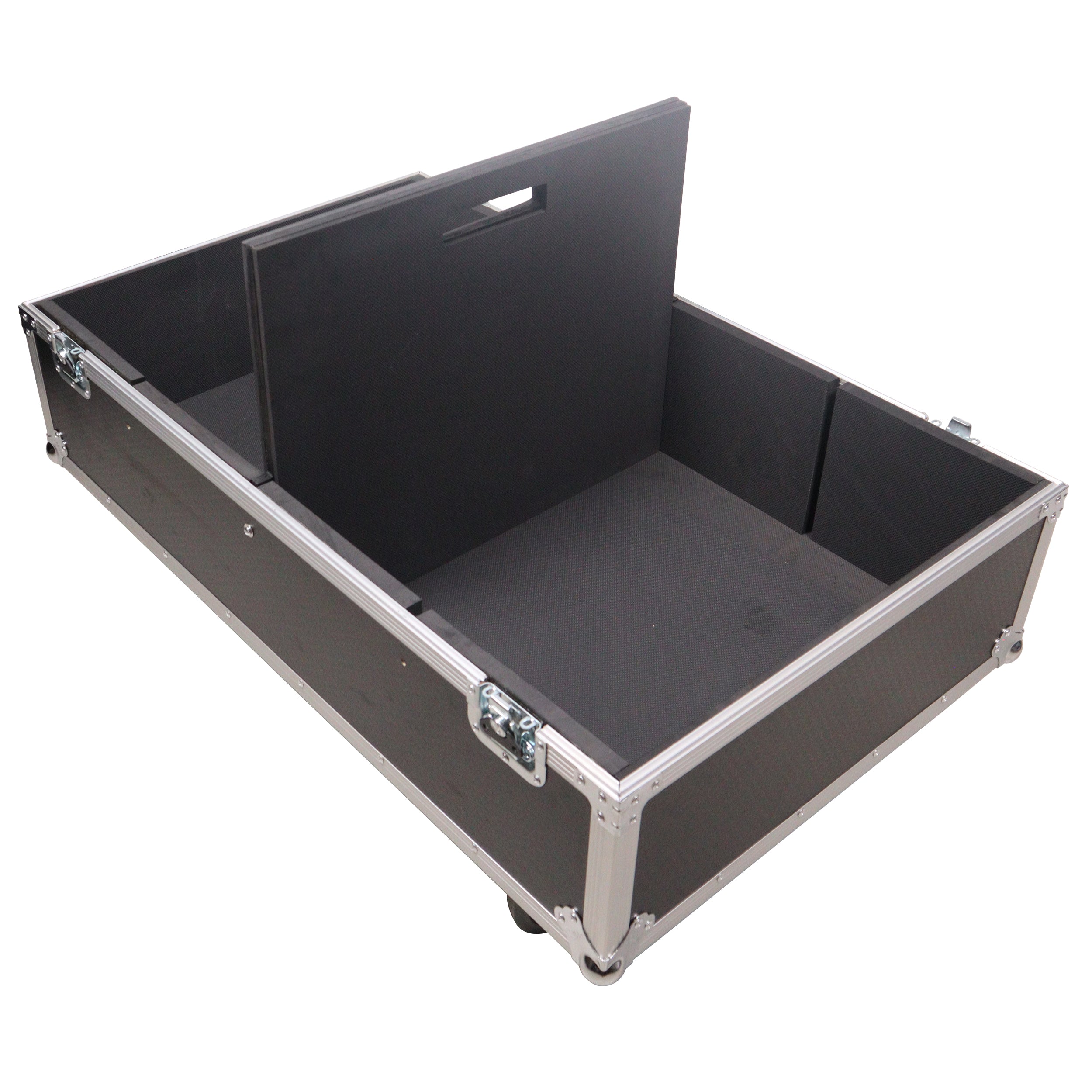 ProX Universal Dual Speaker Flight Case Fits (2) QSC KLA12 LA112 EV ETX12P - 25x17x15 in.