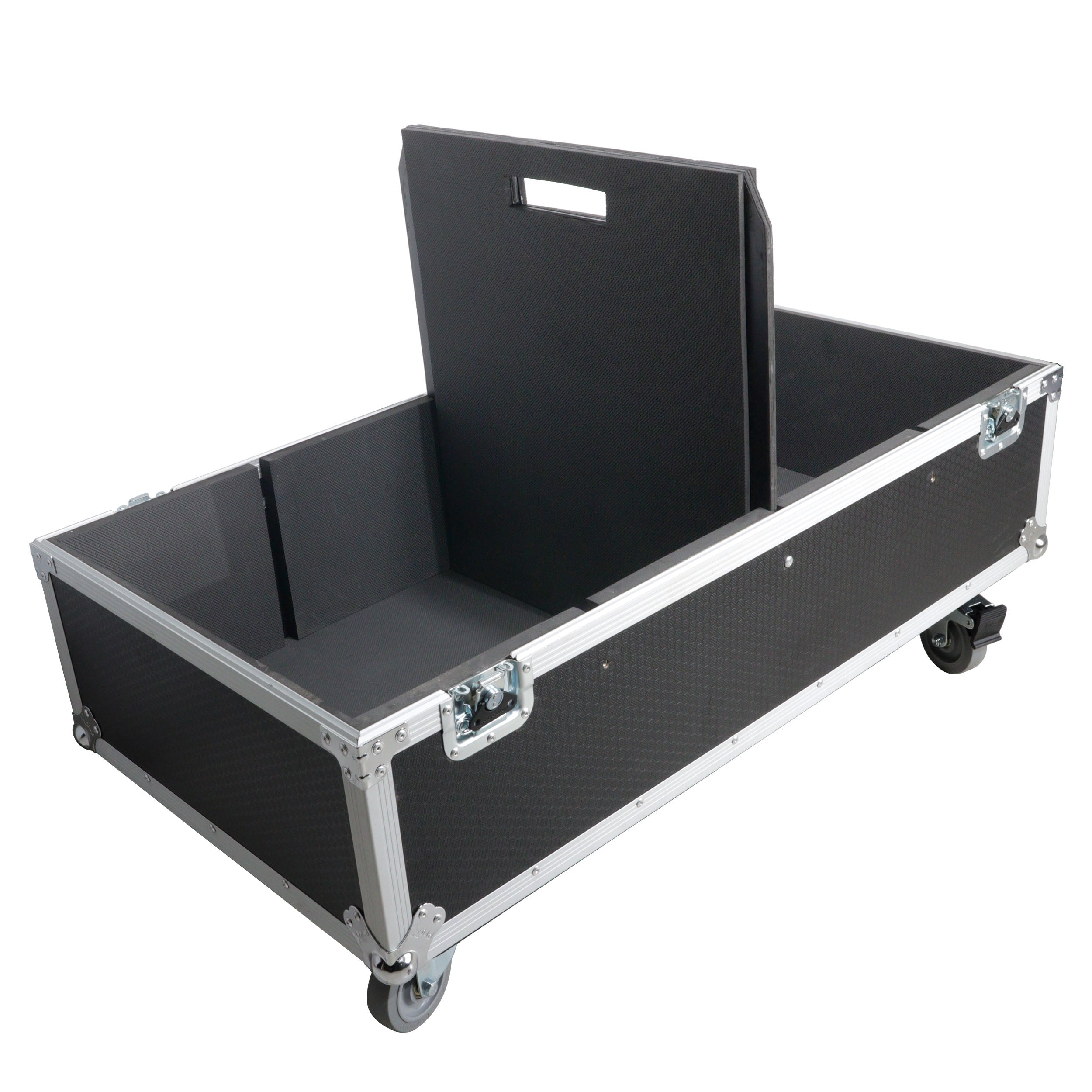 ProX Universal Dual Speaker Flight Case Fits (2) QSC KLA12 LA112 EV ETX12P - 25x17x15 in.