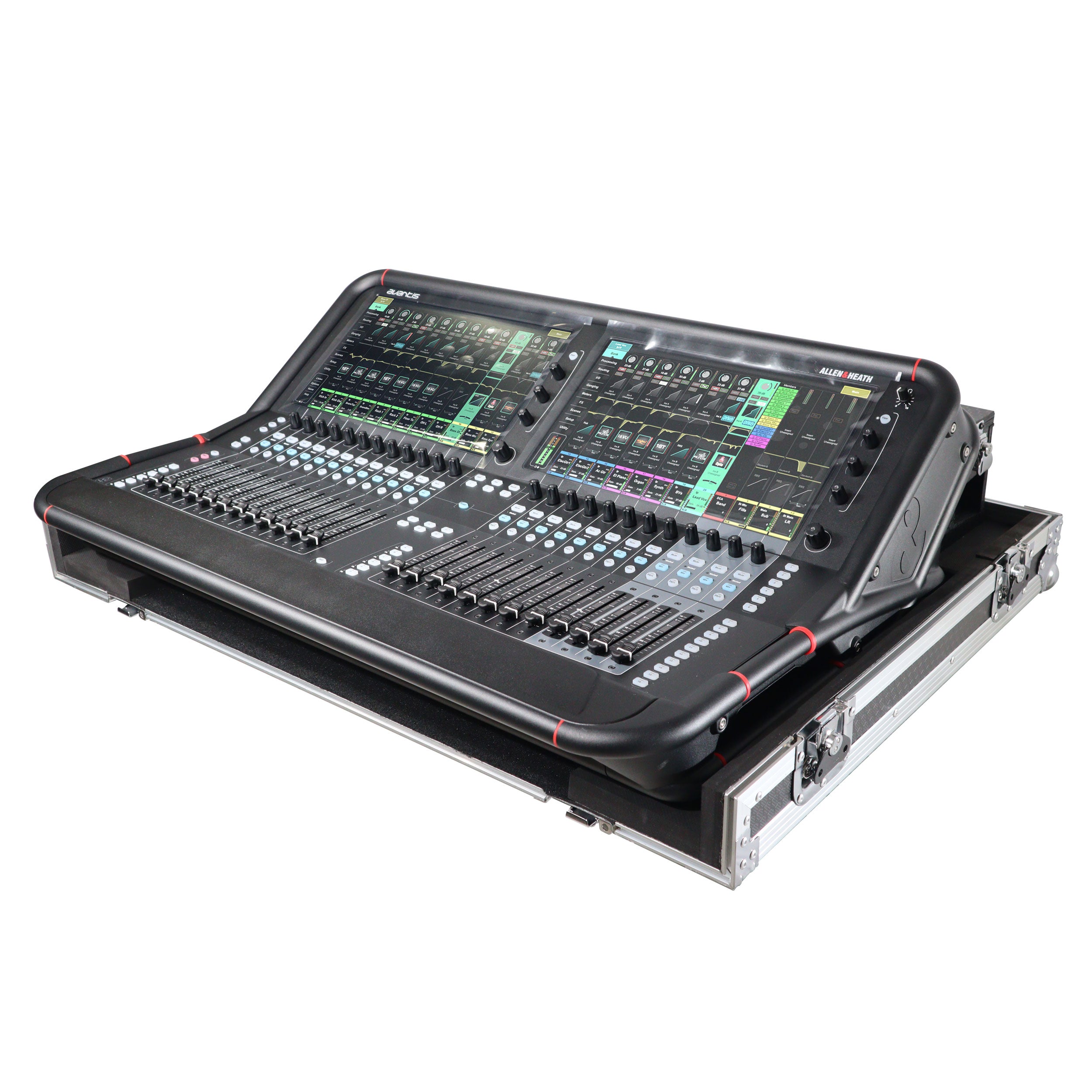 ProX ATA Digital Audio Mixer Flight Case for Allen & Heath AVANTIS Console with Doghouse compartment and Caster wheels
