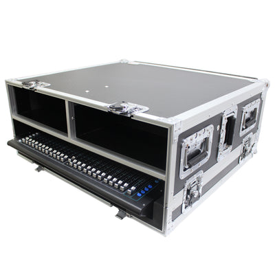ProX ATA Digital Audio Mixer Flight Case for Allen & Heath SQ5&SQ5;+ Console with Doghouse compartment and Caster wheels