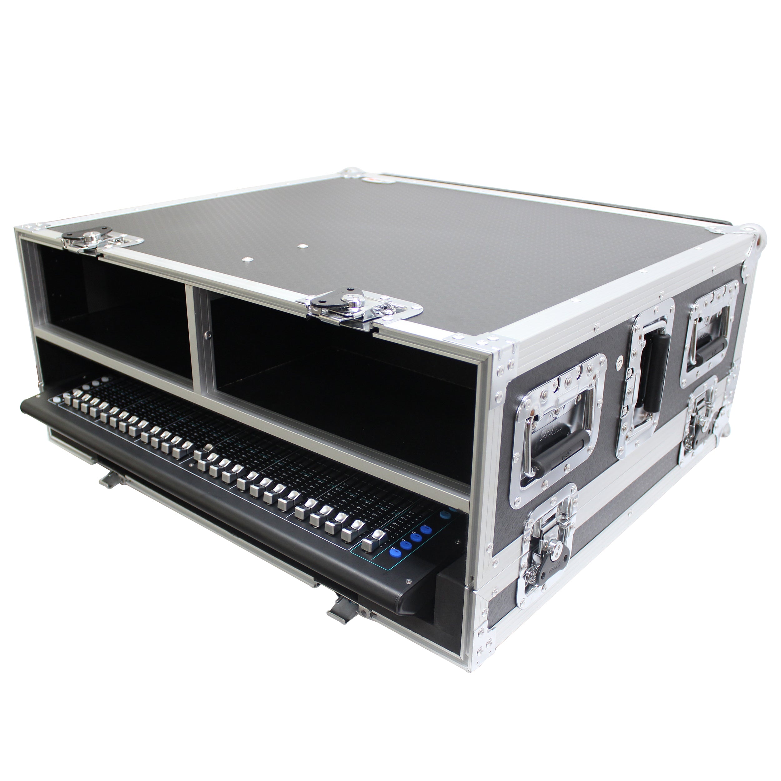 ProX ATA Digital Audio Mixer Flight Case for Allen & Heath SQ6 Console with Doghouse compartment and Caster wheels