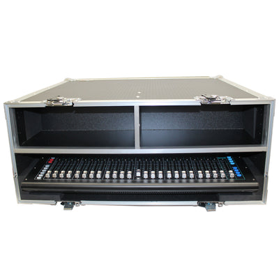 ProX ATA Digital Audio Mixer Flight Case for Allen & Heath SQ6 Console with Doghouse compartment and Caster wheels