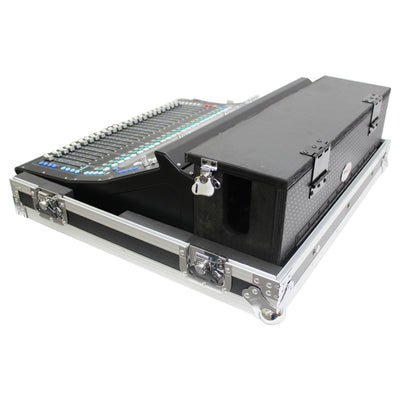 ProX ATA Digital Audio Mixer Flight Case for Allen & Heath SQ5&SQ5;+ Console with Doghouse compartment and Caster wheels