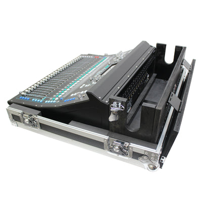 ProX ATA Digital Audio Mixer Flight Case for Allen & Heath SQ5&SQ5;+ Console with Doghouse compartment and Caster wheels