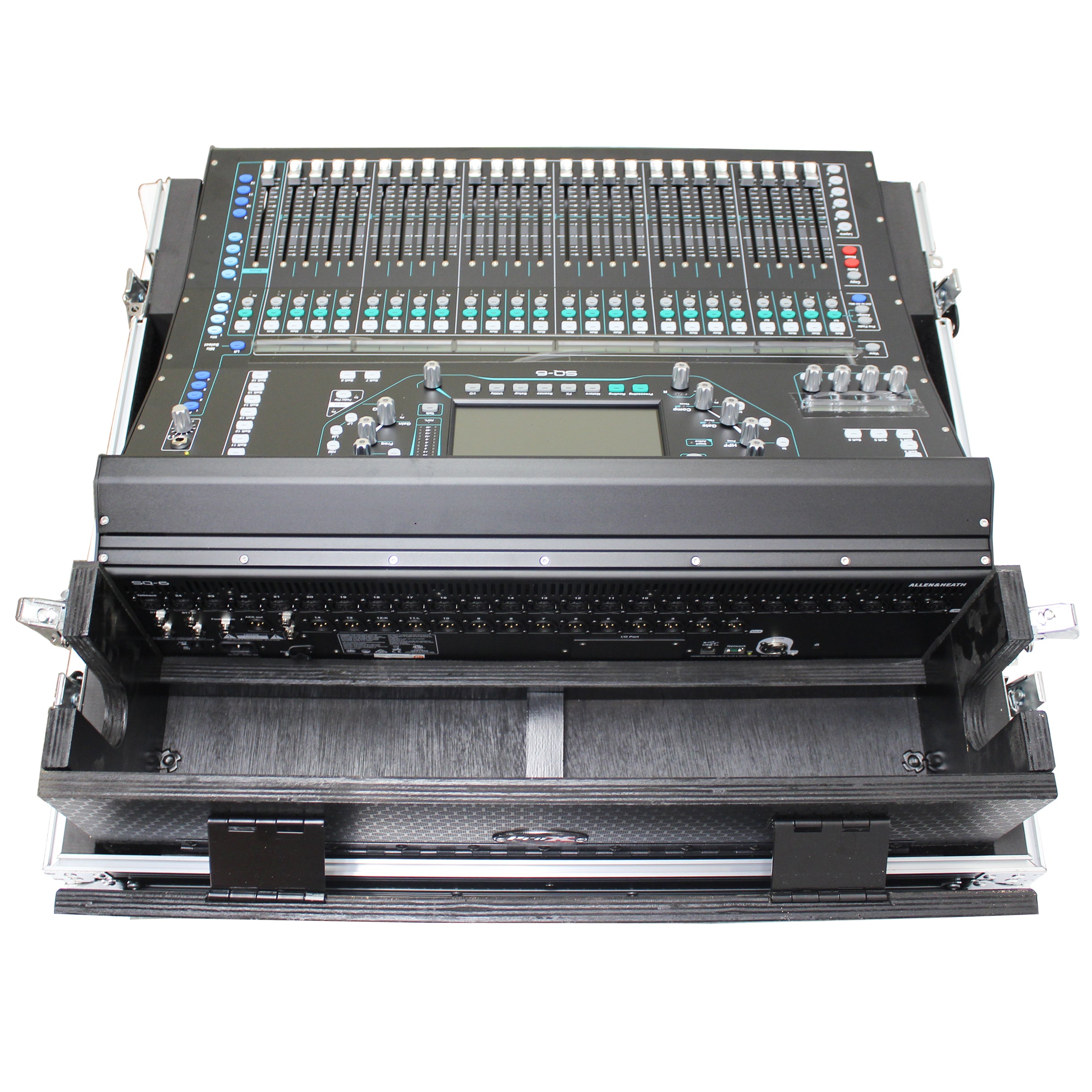 ProX ATA Digital Audio Mixer Flight Case for Allen & Heath SQ6 Console with Doghouse compartment and Caster wheels