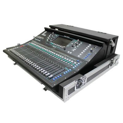 ProX ATA Digital Audio Mixer Flight Case for Allen & Heath SQ5&SQ5;+ Console with Doghouse compartment and Caster wheels
