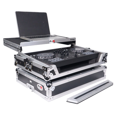 ProX ATA Flight Road Case For Pioneer DDJ-FLX4 DDJ-400 DDJ-SB3 DJ Controller with Laptop Shelf