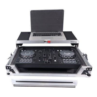 ProX ATA Flight Road Case For Pioneer DDJ-FLX4 DDJ-400 DDJ-SB3 DJ Controller with Laptop Shelf