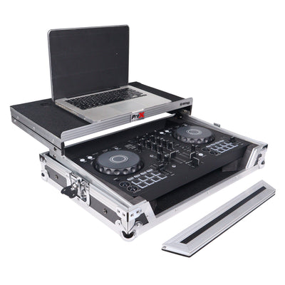 ProX ATA Flight Road Case For Pioneer DDJ-FLX4 DDJ-400 DDJ-SB3 DJ Controller with Laptop Shelf