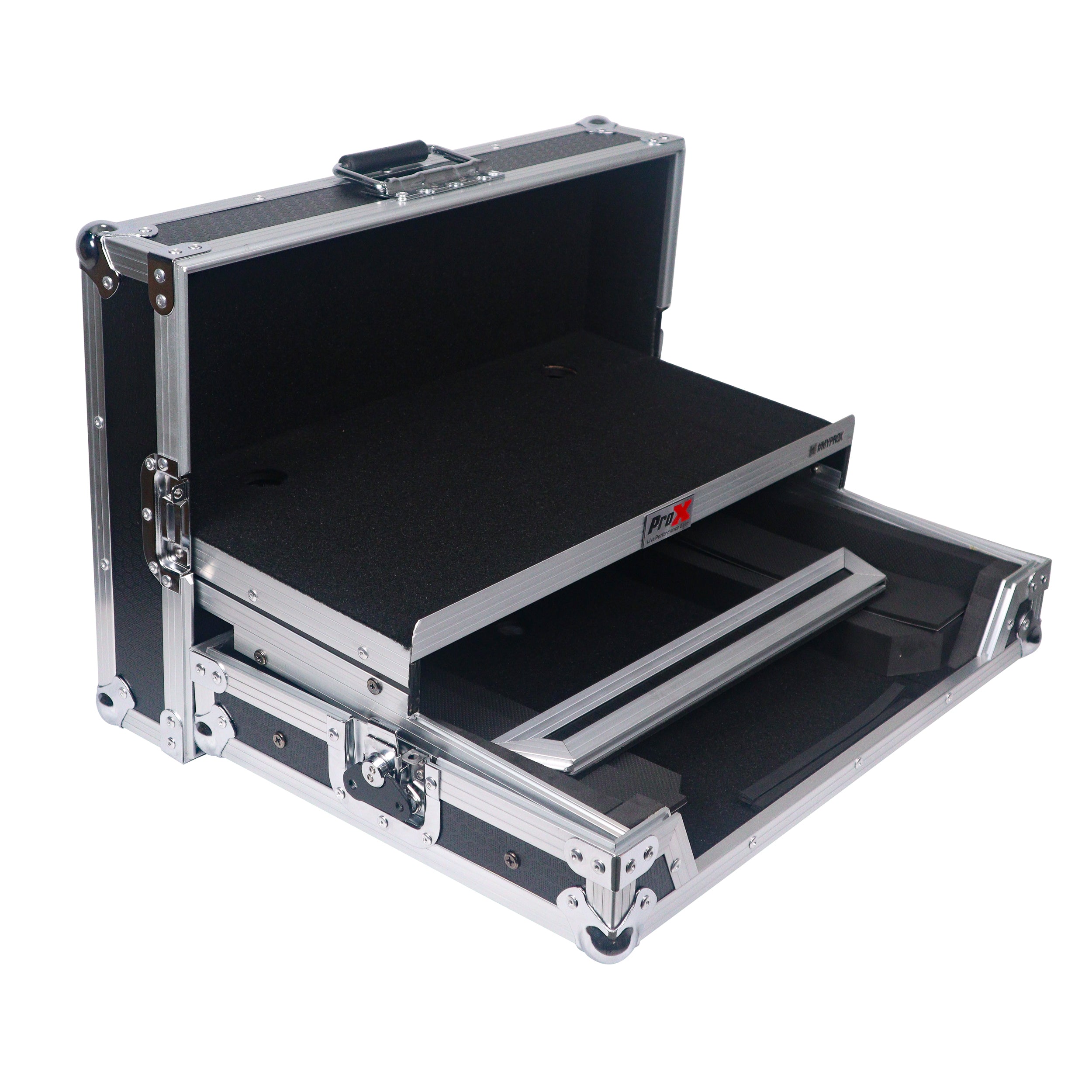 ProX ATA Flight Road Case For Pioneer DDJ-FLX4 DDJ-400 DDJ-SB3 DJ Controller with Laptop Shelf