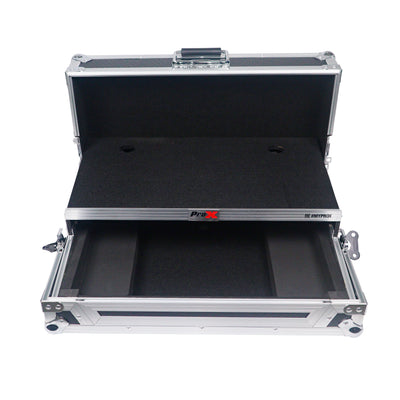 ProX ATA Flight Road Case For Pioneer DDJ-FLX4 DDJ-400 DDJ-SB3 DJ Controller with Laptop Shelf