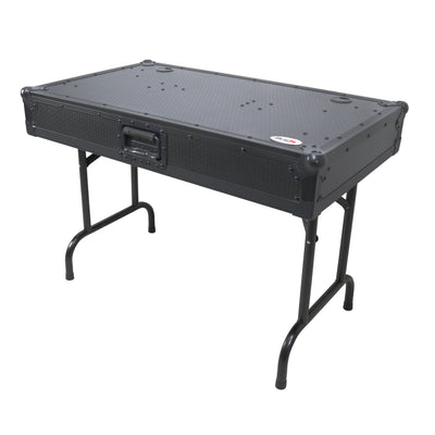 ProX 3FT Gig-Table™ Universal Fold Out DJ Booth 26" Floor Height | Black Finish