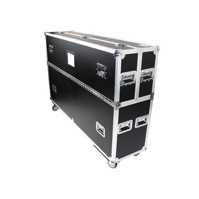 ProX Universal Case For Flat Panel Monitor LED-LCD-Plasma TV Dual 70" to 85" Adjustable Flight Case W-4" Casters