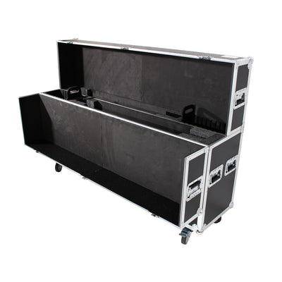 ProX Universal Case For Flat Panel Monitor LED-LCD-Plasma TV Dual 70" to 85" Adjustable Flight Case W-4" Casters