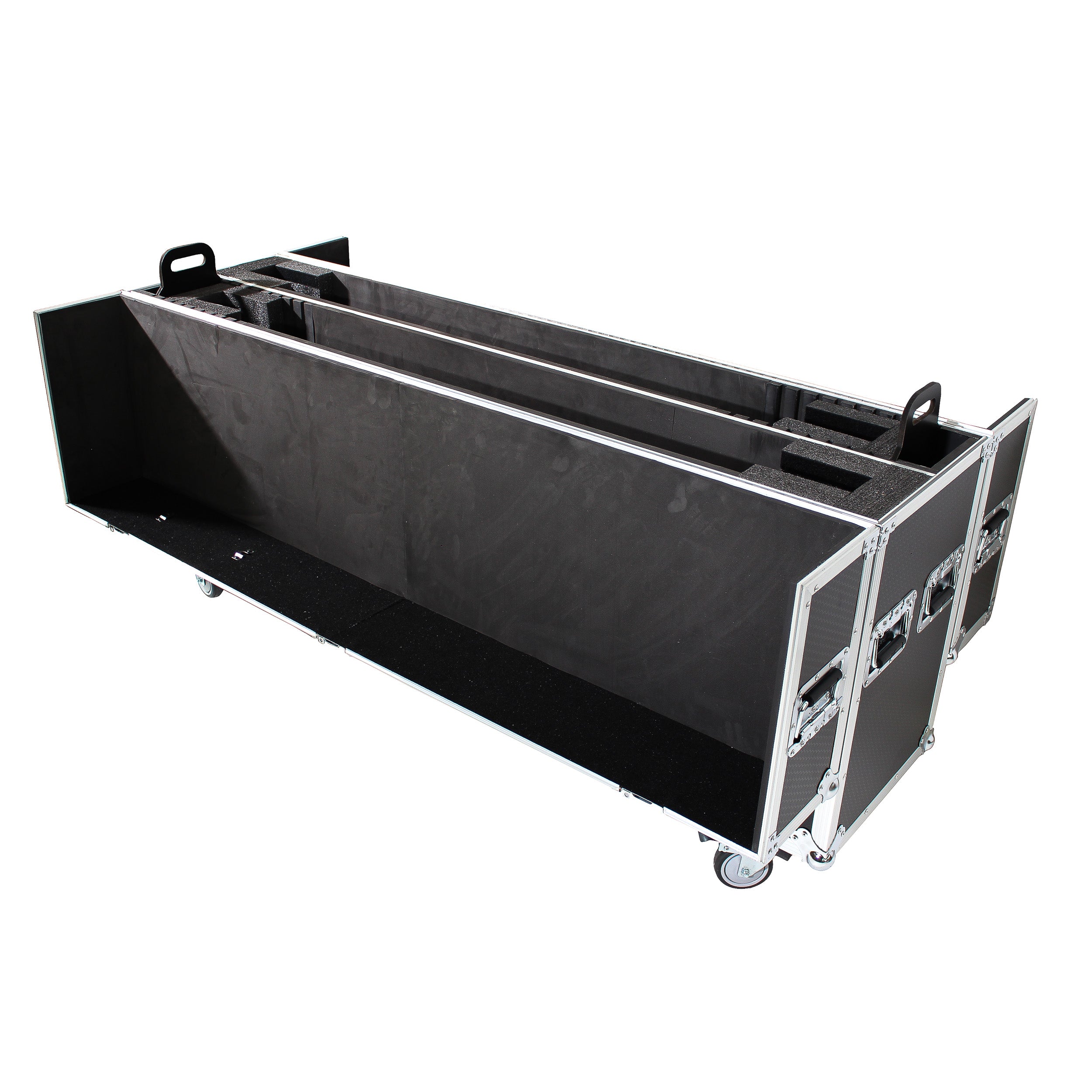 ProX Universal Case For Flat Panel Monitor LED-LCD-Plasma TV Dual 70" to 85" Adjustable Flight Case W-4" Casters