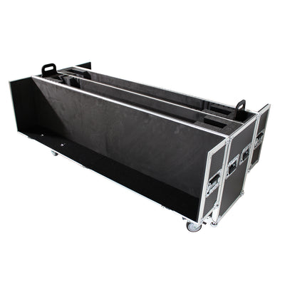 ProX Universal Case For Flat Panel Monitor LED-LCD-Plasma TV Dual 70" to 85" Adjustable Flight Case W-4" Casters