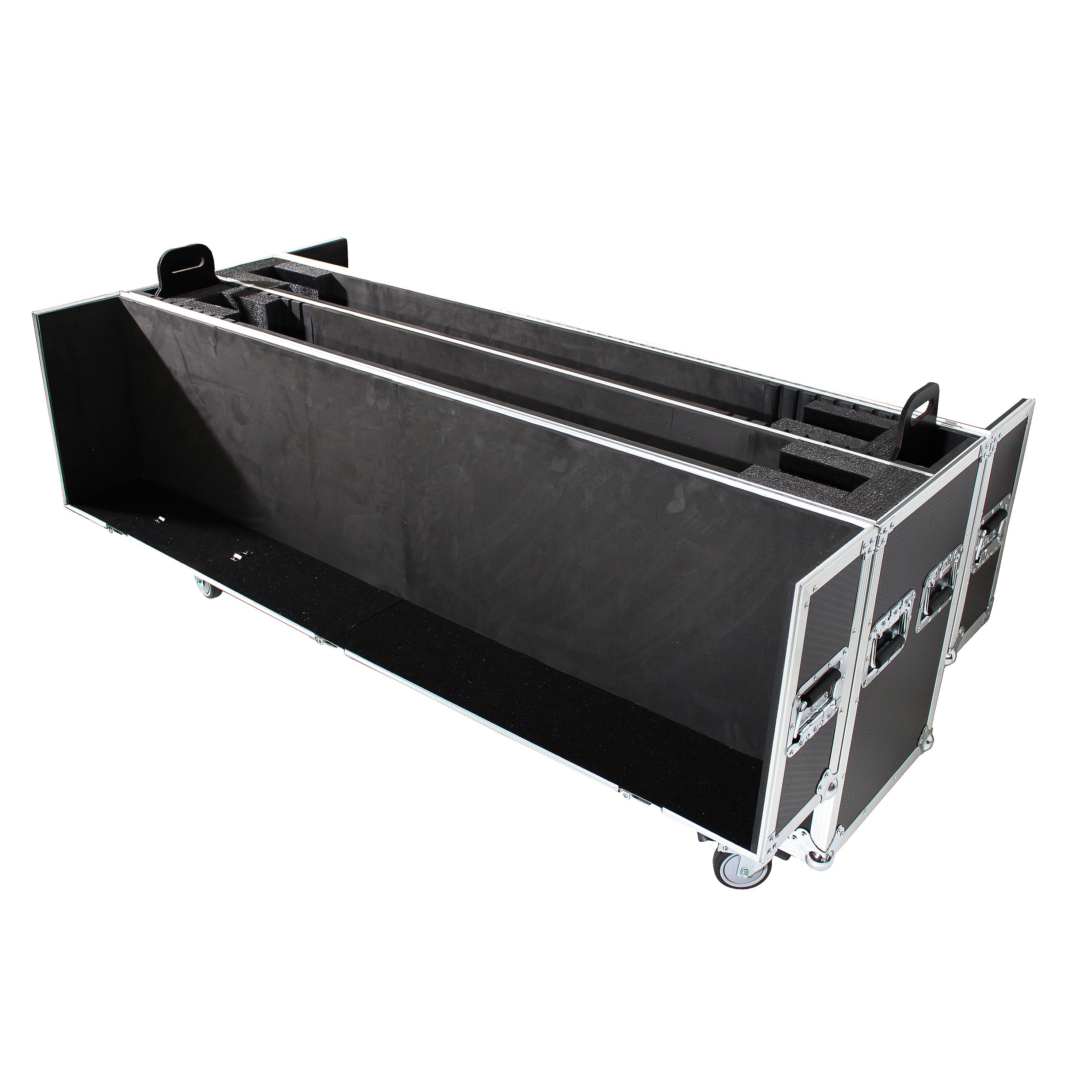ProX Universal Case For Flat Panel Monitor LED-LCD-Plasma TV Dual 70" to 85" Adjustable Flight Case W-4" Casters