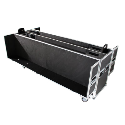 ProX Universal Case For Flat Panel Monitor LED-LCD-Plasma TV Dual 70" to 85" Adjustable Flight Case W-4" Casters