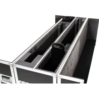 ProX Universal Case For Flat Panel Monitor LED-LCD-Plasma TV Dual 70" to 85" Adjustable Flight Case W-4" Casters