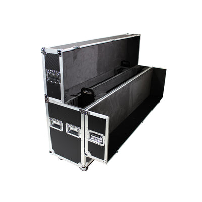 ProX Universal Case For Flat Panel Monitor LED-LCD-Plasma TV Dual 70" to 85" Adjustable Flight Case W-4" Casters