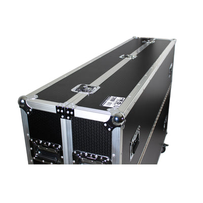 ProX Universal Case For Flat Panel Monitor LED-LCD-Plasma TV Dual 70" to 85" Adjustable Flight Case W-4" Casters
