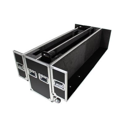 ProX Universal Case For Flat Panel Monitor LED LCD TV Dual 70" to 90" Adjustable Flight Case W-4" Casters