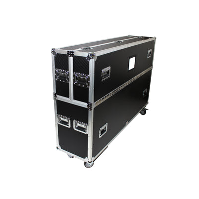 ProX Universal Case For Flat Panel Monitor LED LCD TV Dual 70" to 90" Adjustable Flight Case W-4" Casters