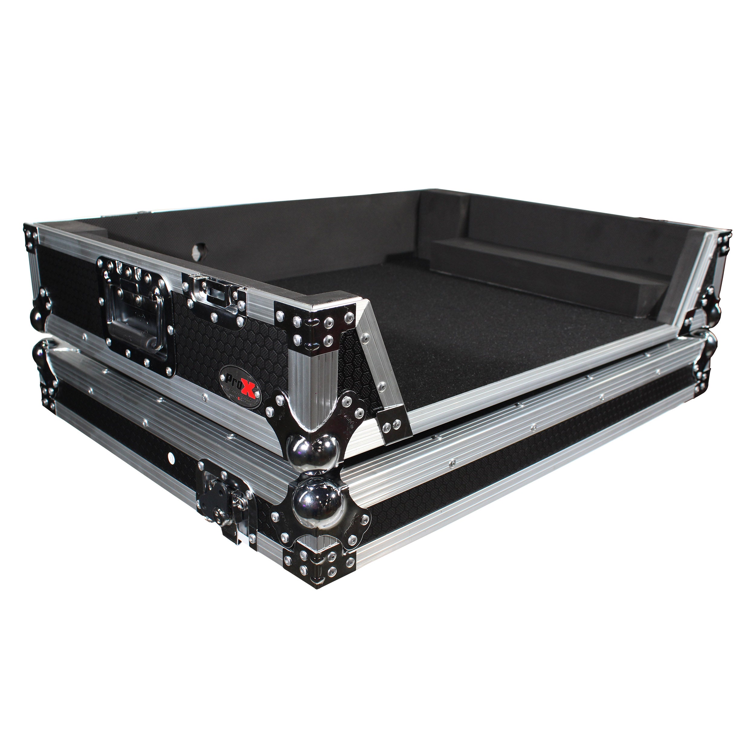 ProX ATA Flight Case For Denon PRIME 4 DJ Controller with 1U Rack Space and Wheels