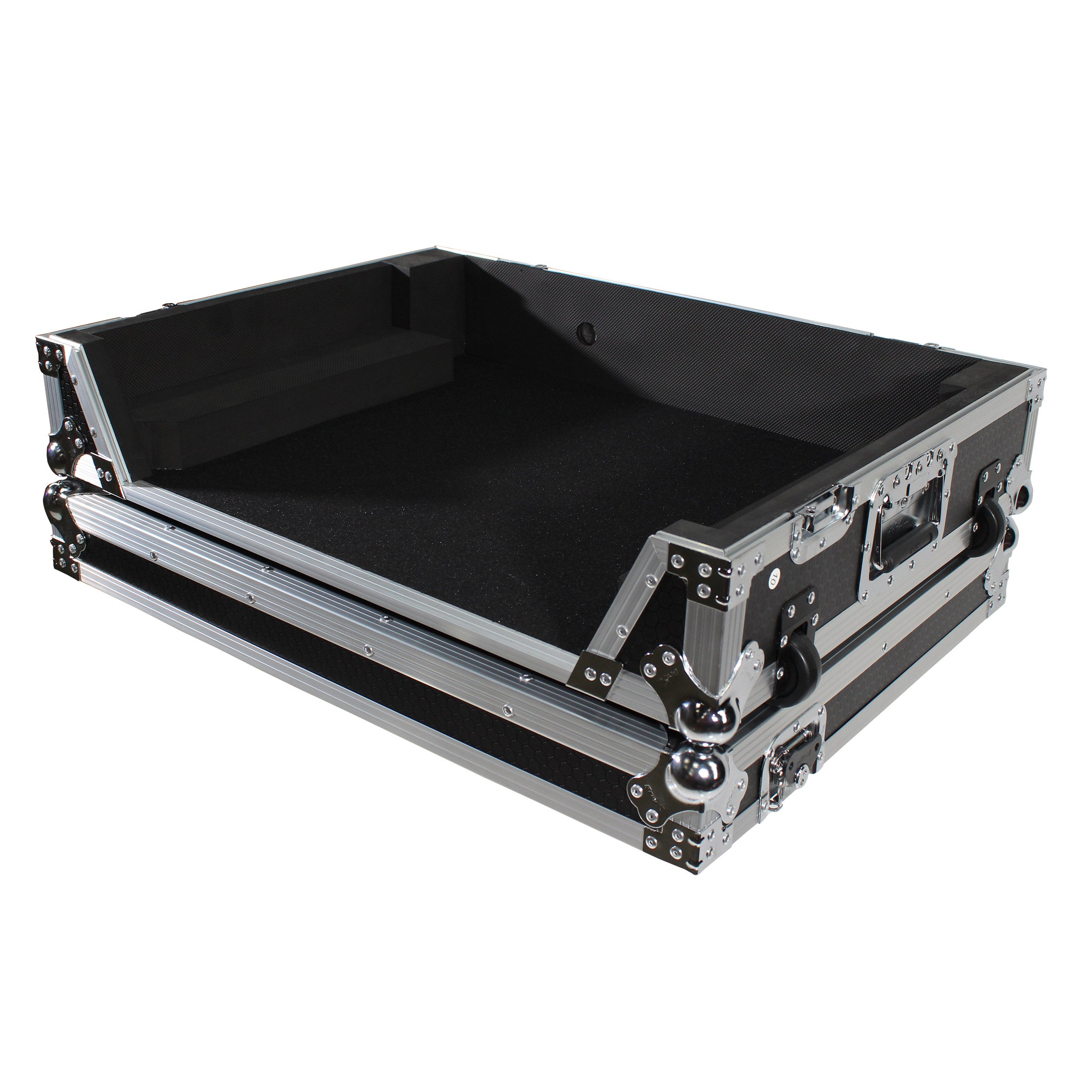 ProX ATA Flight Case For Denon PRIME 4 DJ Controller with 1U Rack Space and Wheels