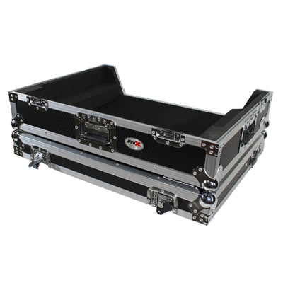 ProX ATA Flight Case For Denon PRIME 4 DJ Controller with 1U Rack Space and Wheels